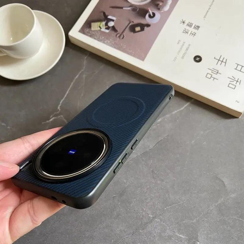 Pro Case Soft Silicone carbon fiber Magnetic Protective Back Cover Case For VIVO X200 - IDefend
