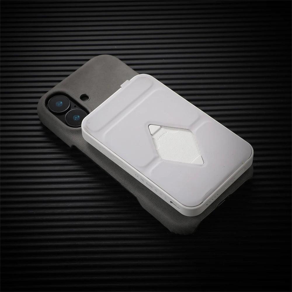 Business Sheepskin Leather Magnetic Phone Case For iPhone - IDefend