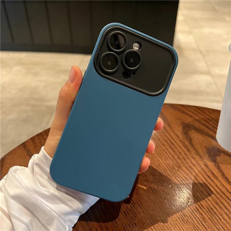 Contrast Color Large Window Case For iPhone - IDefend