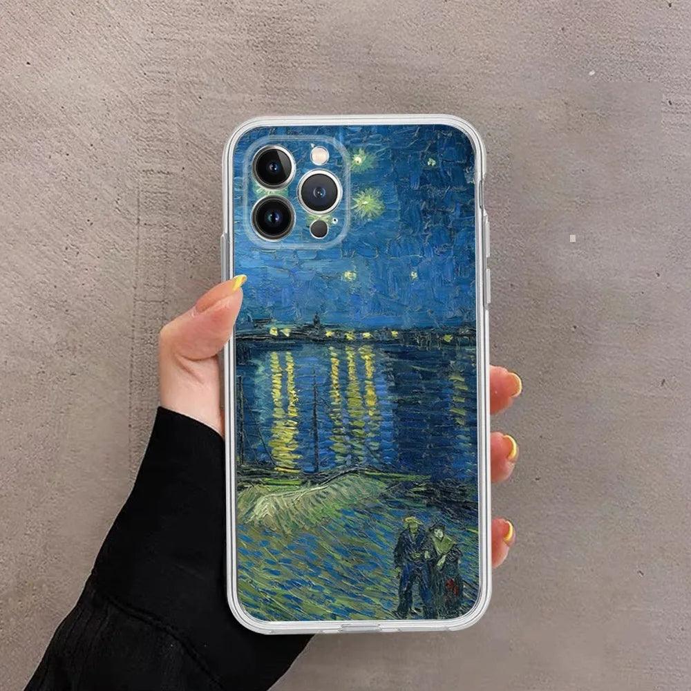 Van Gogh Starry Sky Art Phone Case For iPhone - IDefend