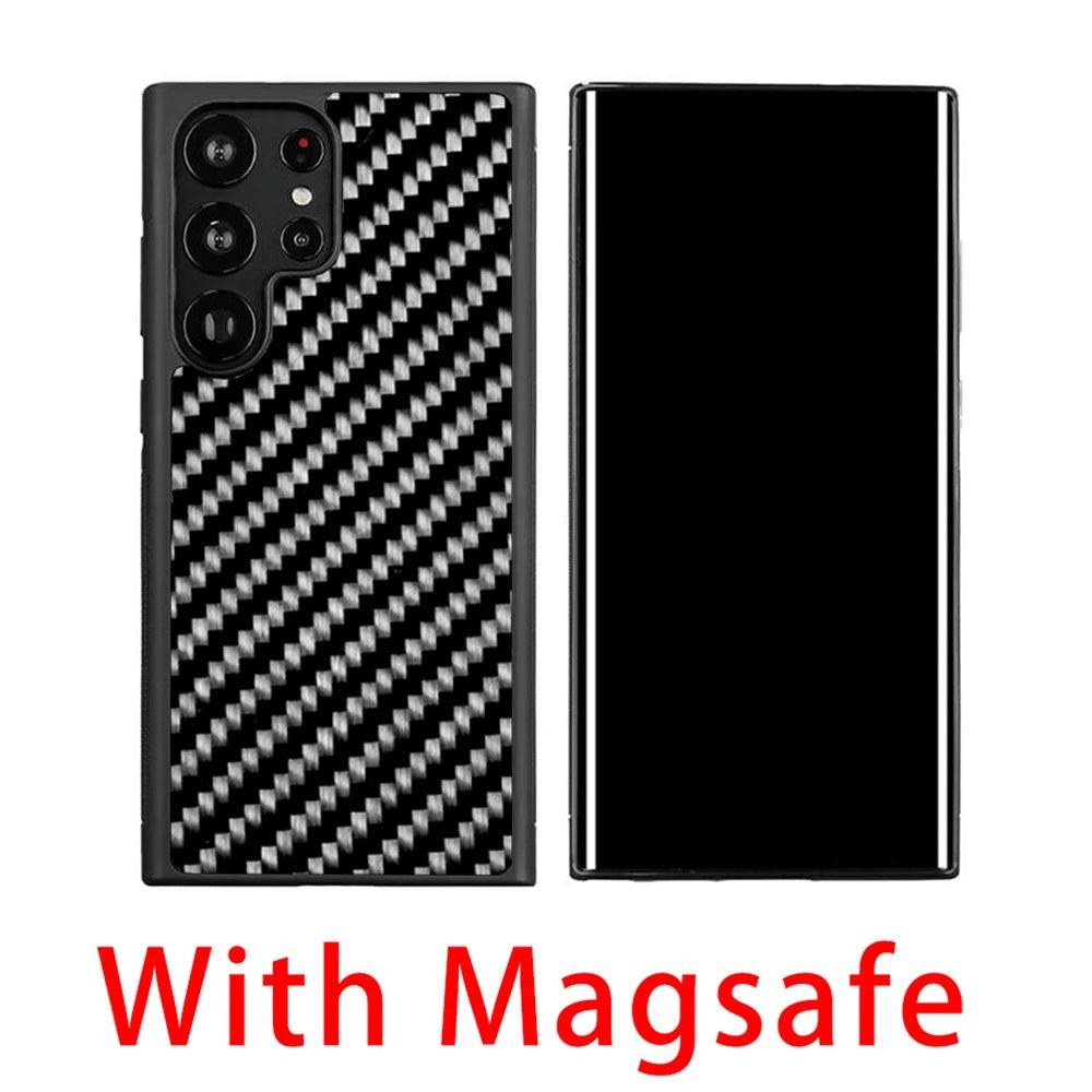 Real Carbon Fiber Cover for Samsung Galaxy S22Ultra - IDefend