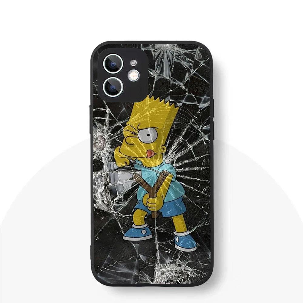 YS-61 Simpson Family Silicone Case For iPhone 1 - IDefend