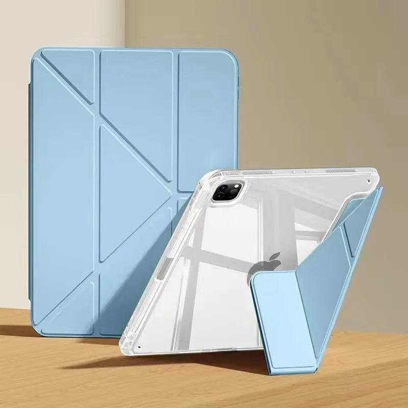 For iPad Air 5 2024 Air 6 11 iPad Pro 11 12.9 13 10 Gen 10.5 10.2 9th 8th 6th 5th 9.7 inch Mini 7 6 Smart Case with Pen Holder - IDefend