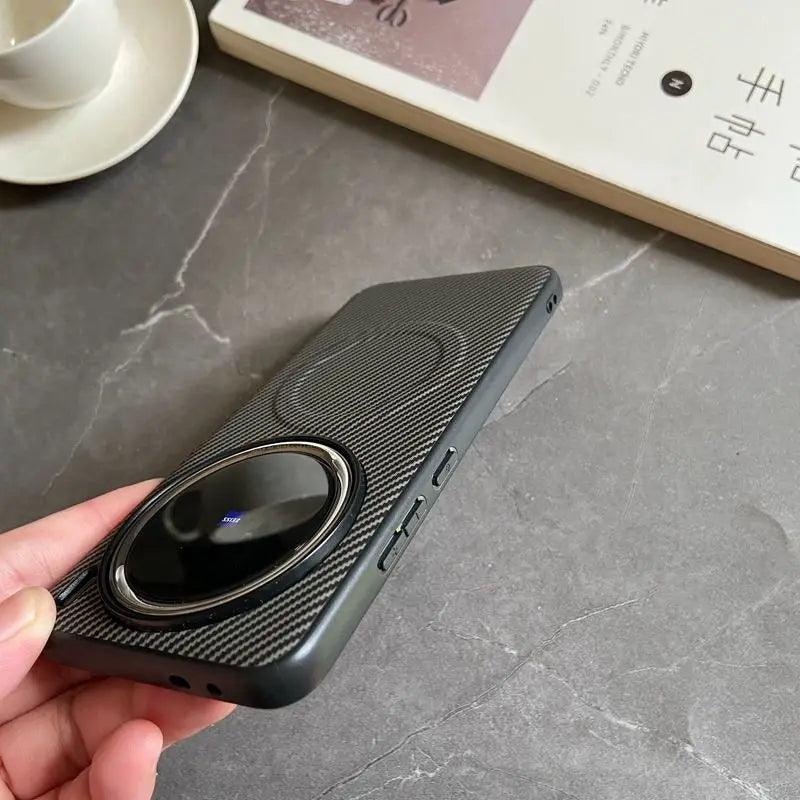 Pro Case Soft Silicone carbon fiber Magnetic Protective Back Cover Case For VIVO X200 - IDefend