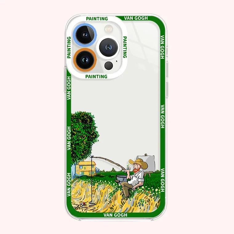 Creative oil painting Phone case For iphone 2 - IDefend