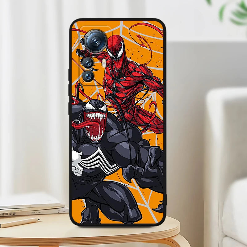 Marvel Venom For Xiaomi Mi 14 13T 13 12T 12 11T 11i 11 A3 10T 10 9 Pro Lite Ultra 5G Black Soft Phone Case
