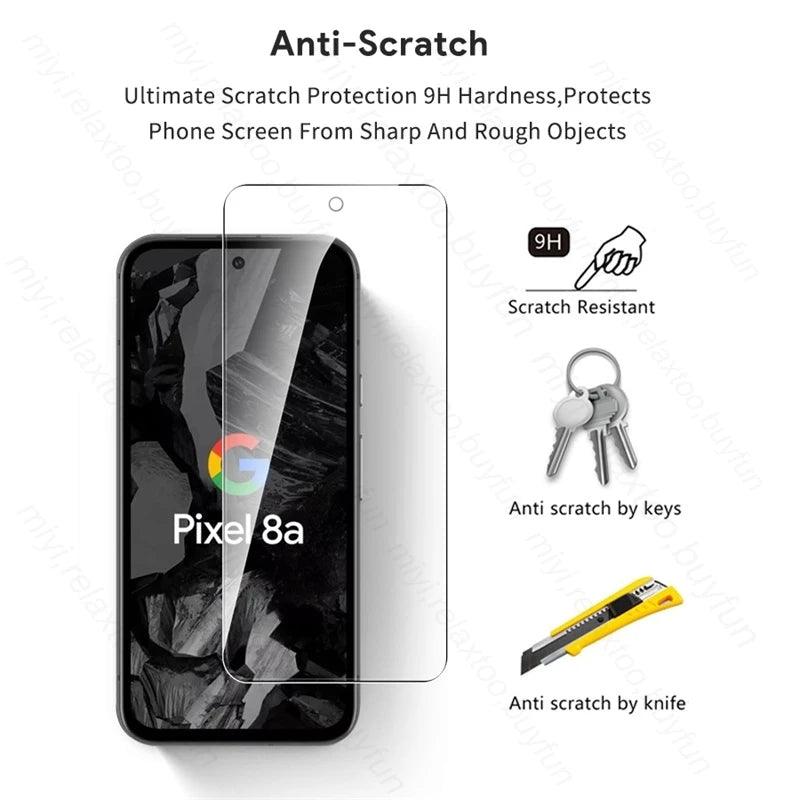 8 In 1 Tempered Glass Camera Lens & Screen Protector For Google Pixel - IDefend