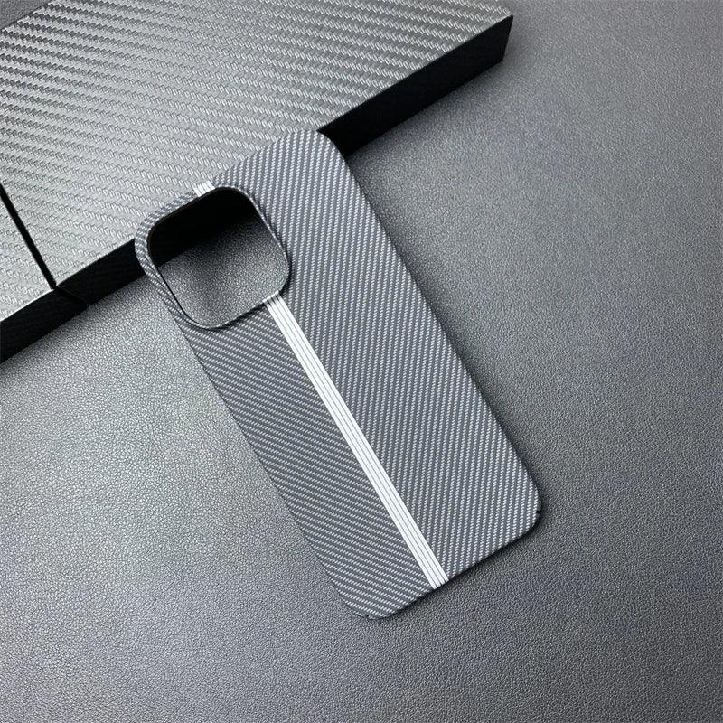 Double Color carbon fibre silicone phone case for iphone - IDefend