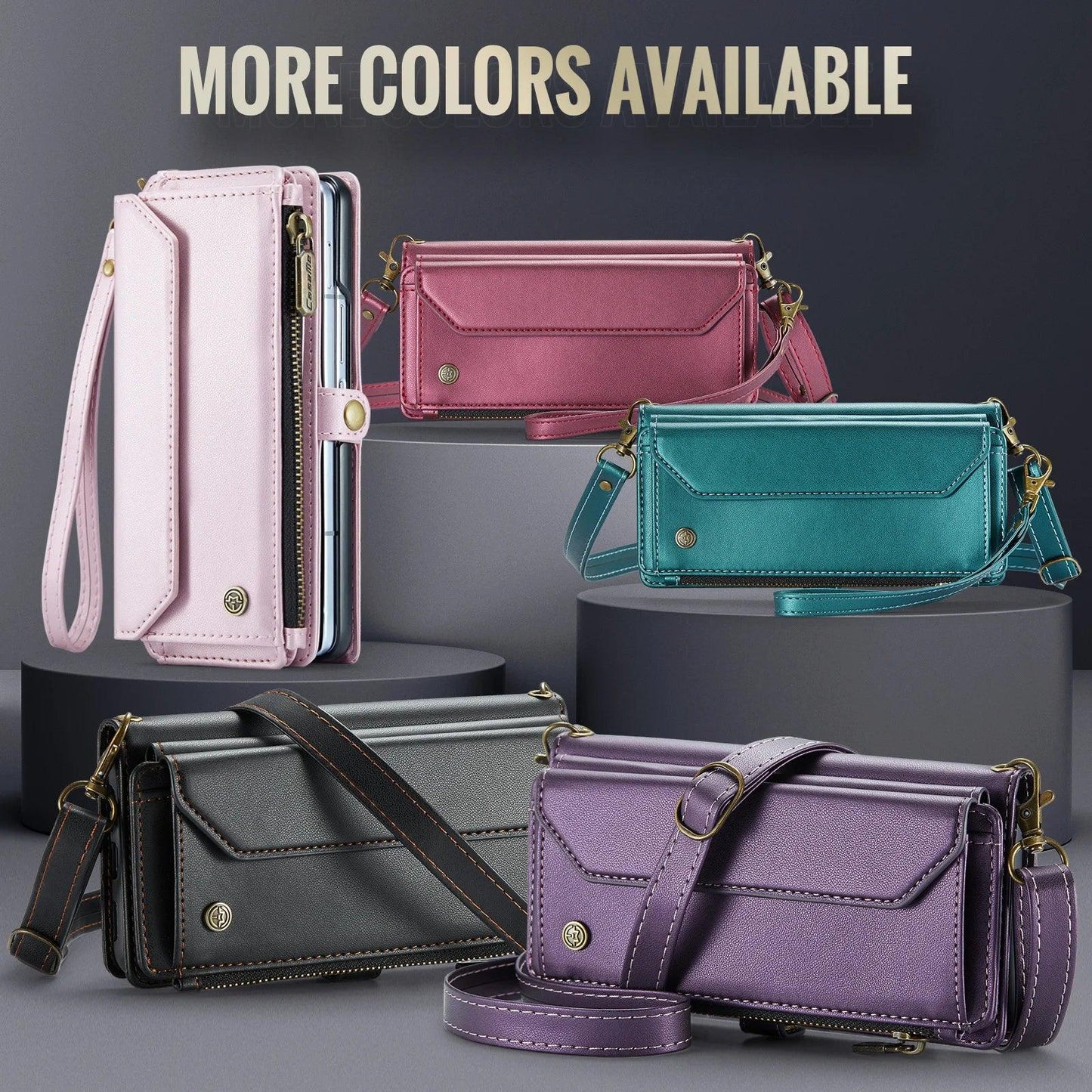 Leather Mobile Phone Case,Card Holder,Crossbody,Protective Cover,Suitable for Samsung Galaxy Z Fold - IDefend
