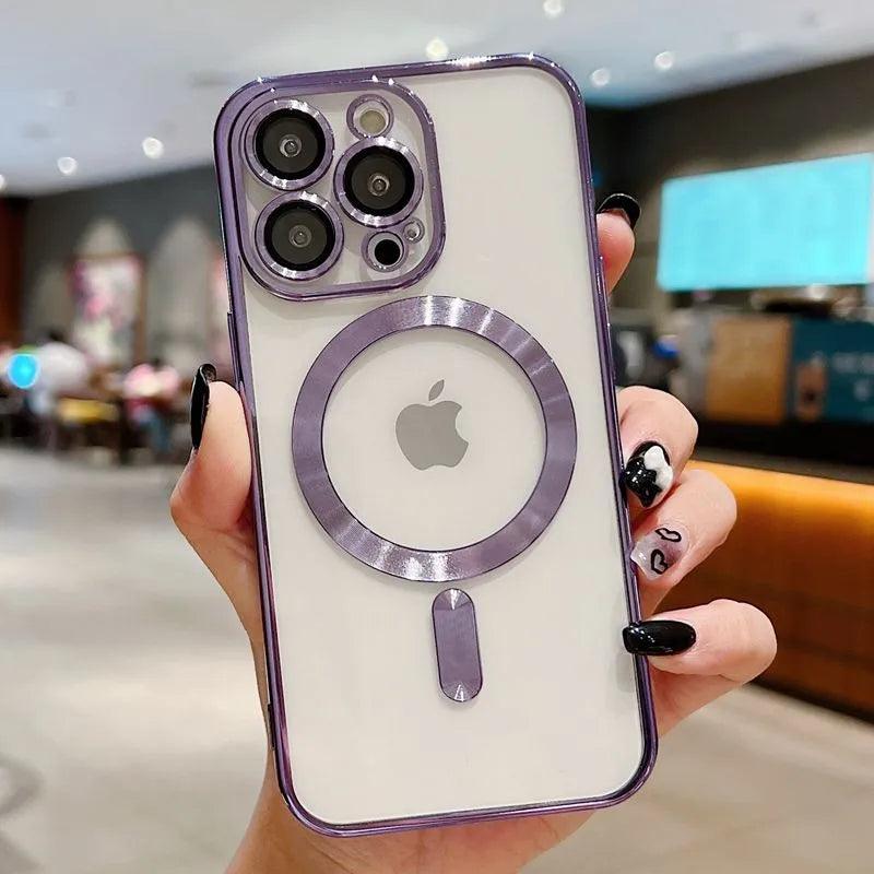Magsafe Fashion Plating Lens Protector Case For iPhone 0.1 - IDefend