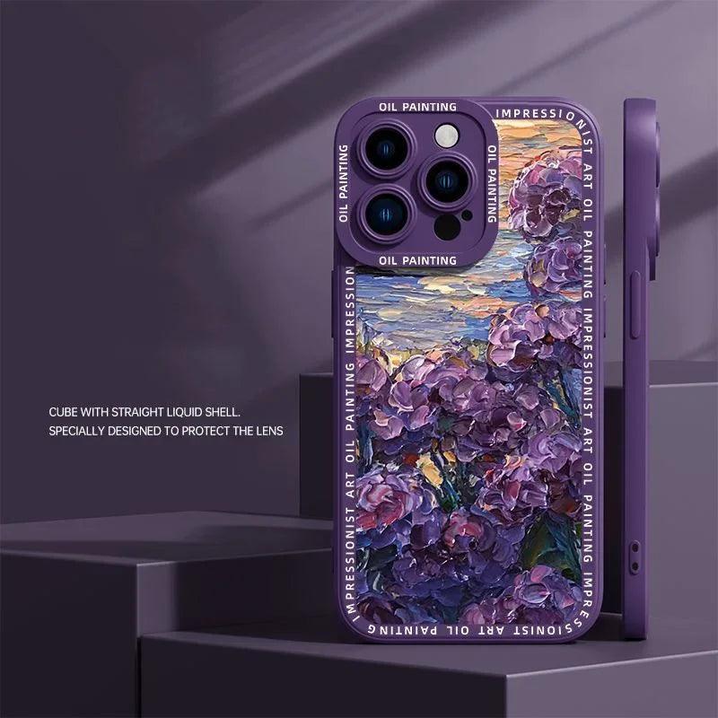 Interesting oil painting phone case For iphone - IDefend