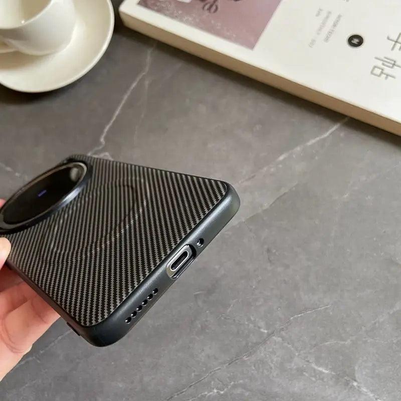 Pro Case Soft Silicone carbon fiber Magnetic Protective Back Cover Case For VIVO X200 - IDefend