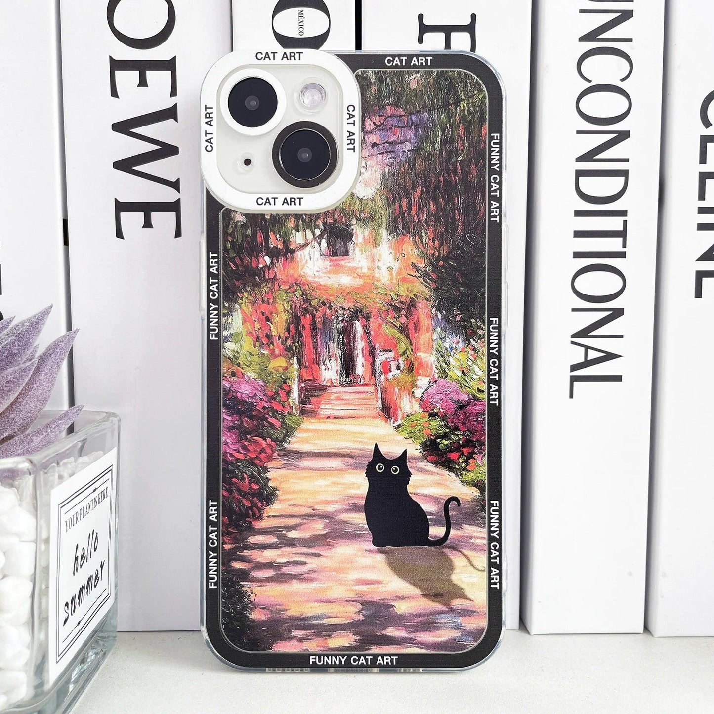 Claude Monet Van Gogh Funny Cat Art Phone Case For iPhone - IDefend