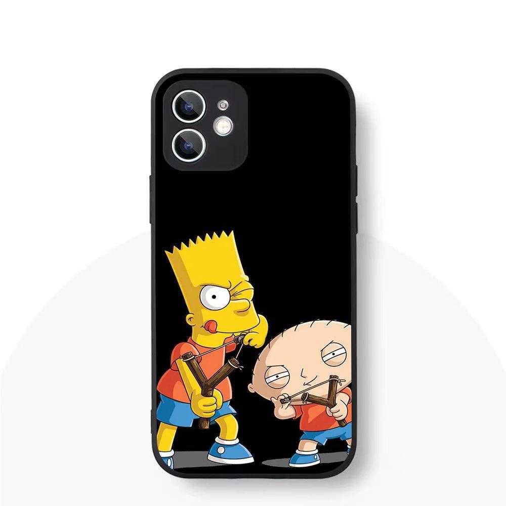 YS-61 Simpson Family Silicone Case For iPhone - IDefend