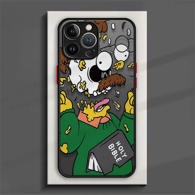 Matte Phone Case for iPhone The Simpsons Family - IDefend