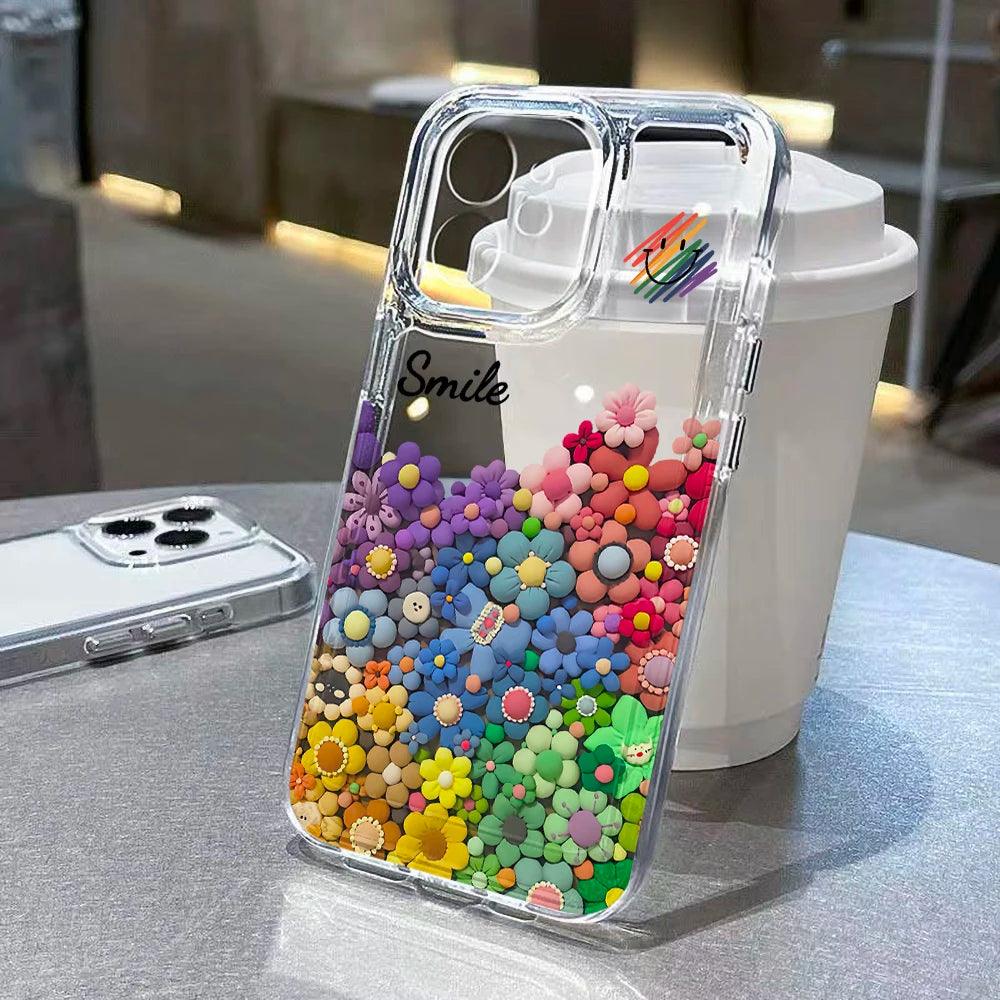 Colourful Funny Smile Phone Case For iPhone 1 - IDefend