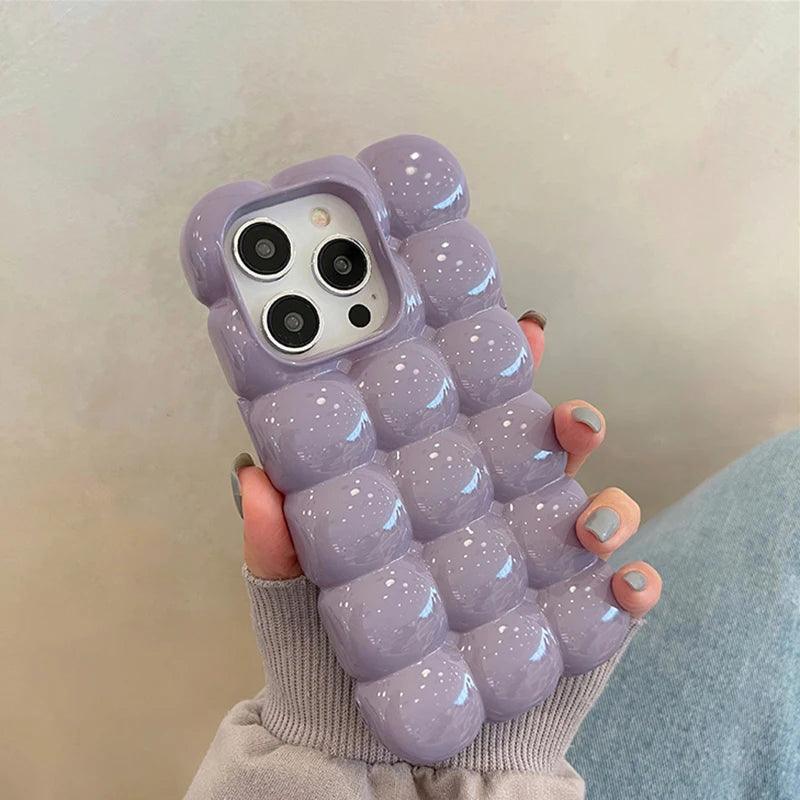 Cute Stylish Bread Chocolate Block 3D Phone Case For iPhone - IDefend