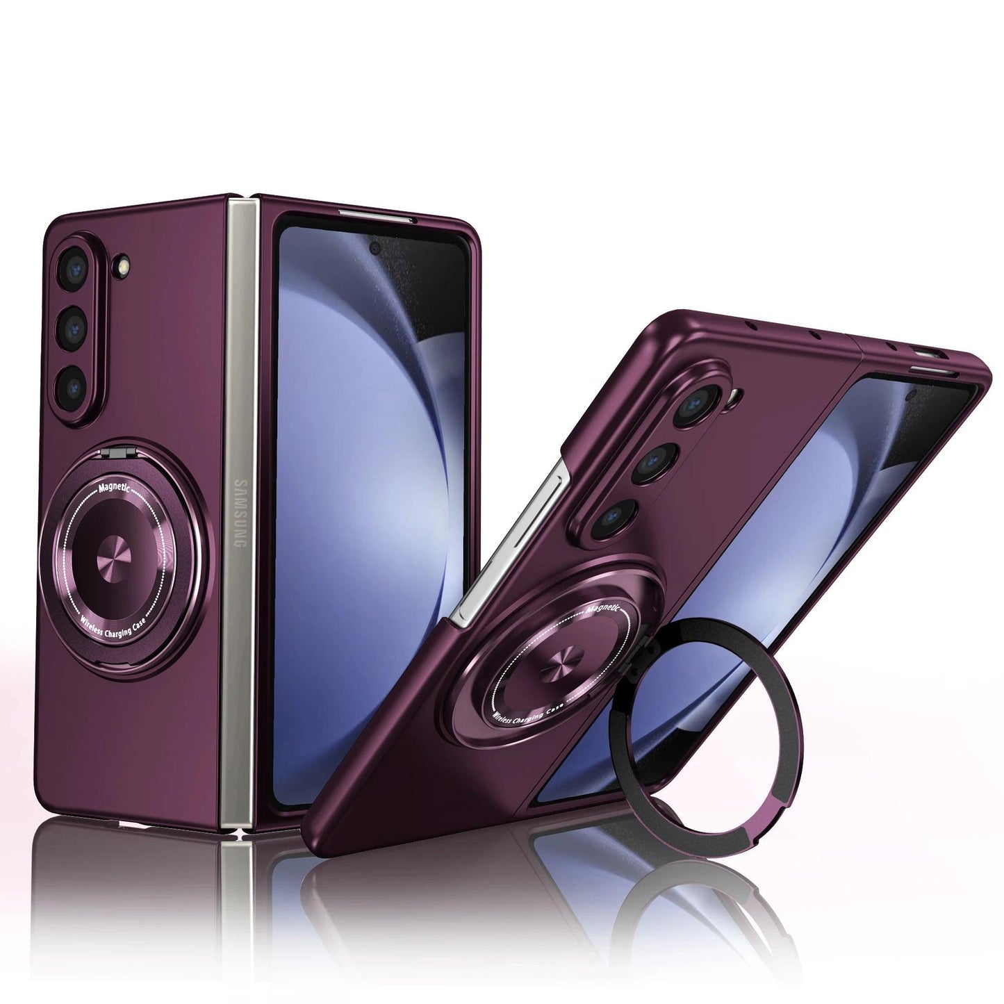 Foldable Magnetic Suction 360 ° Rotating Bracket Phone Case For Samsung - IDefend