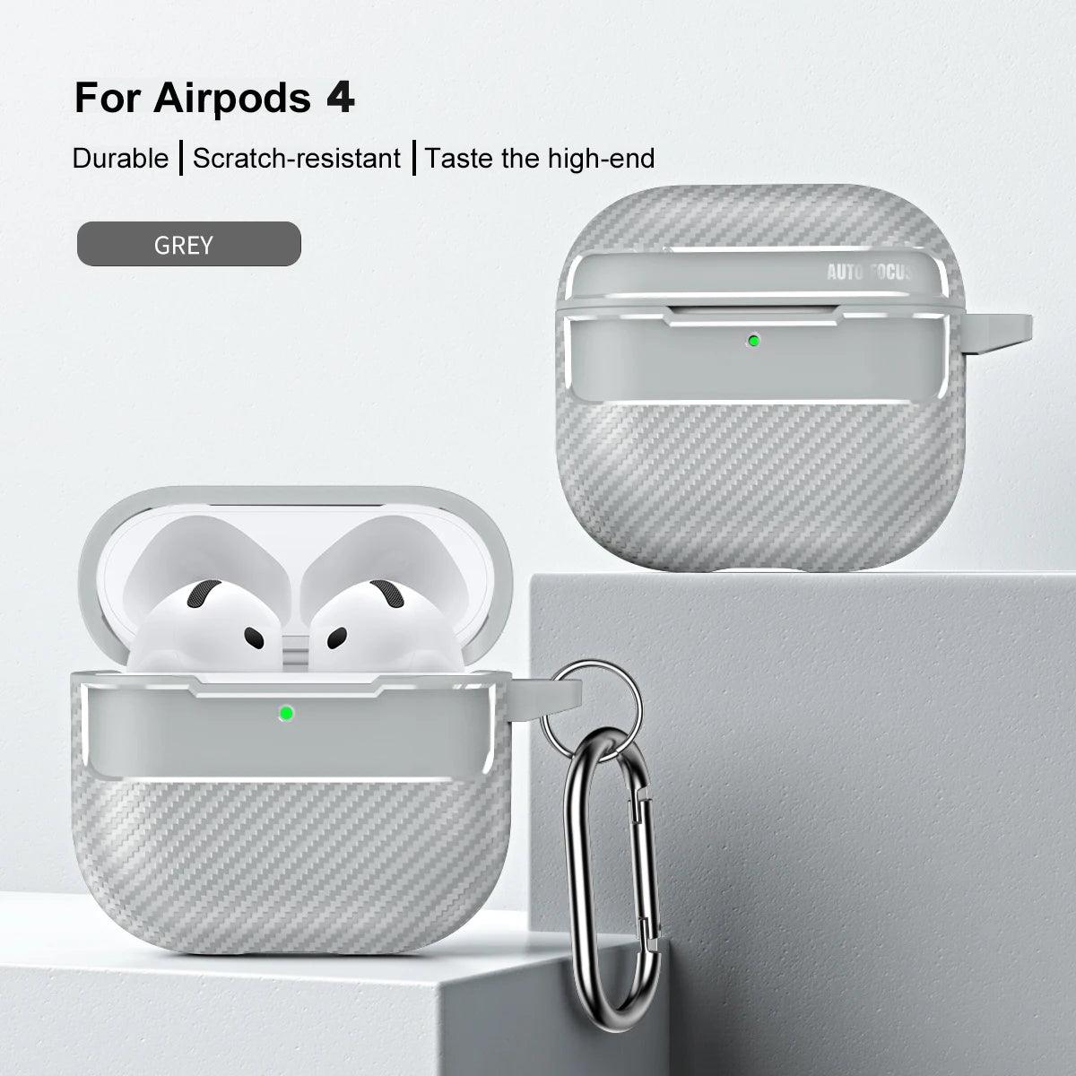 Carbon fiber earphone case for apple airpods 4th gen - IDefend
