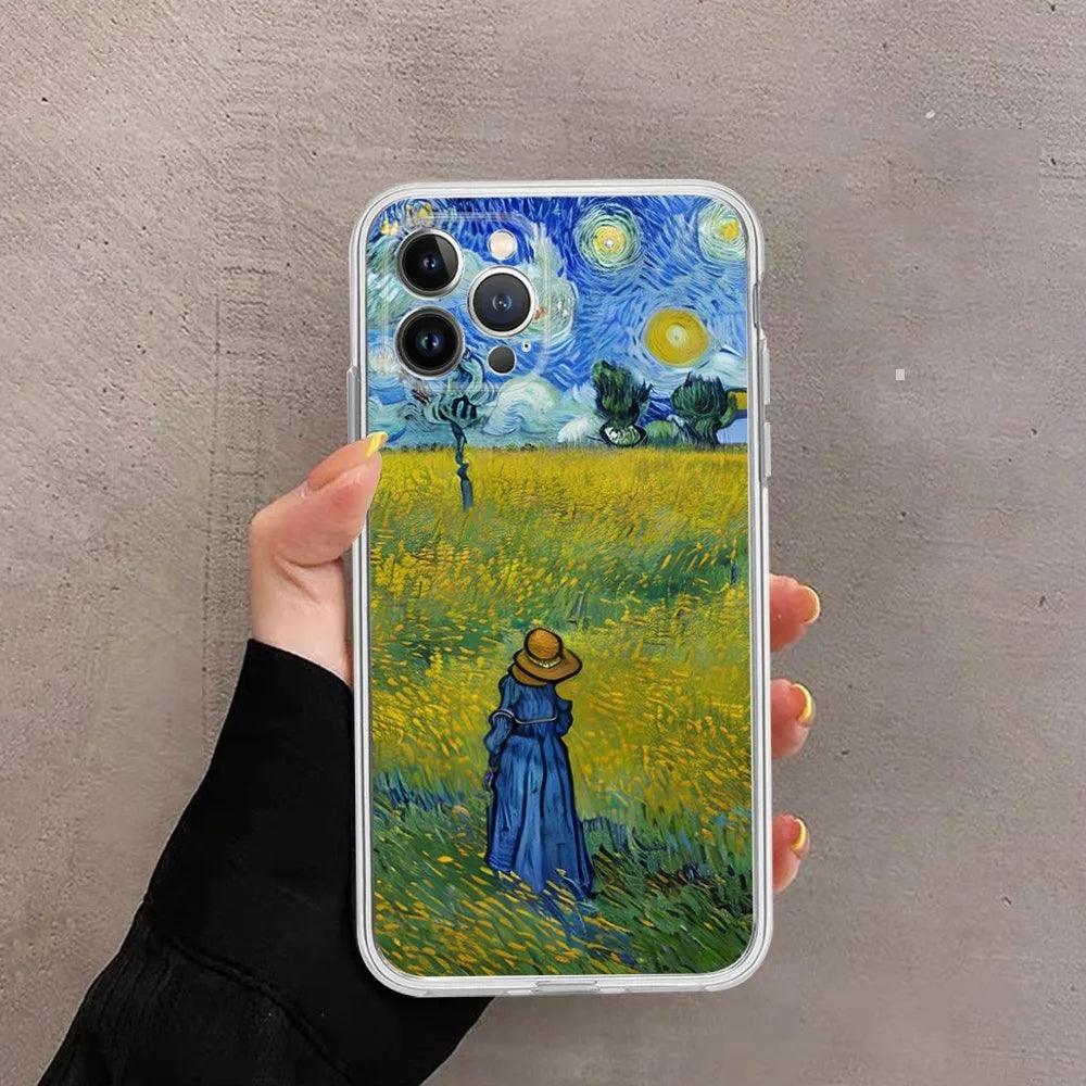 Van Gogh Starry Sky Art Phone Case For iPhone - IDefend
