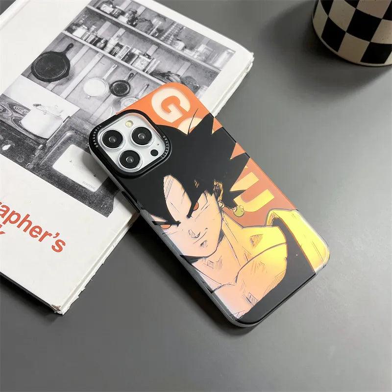 Dragon Ball Goku Vegeta Majin Buu Laser Phone Case for iPhone - IDefend