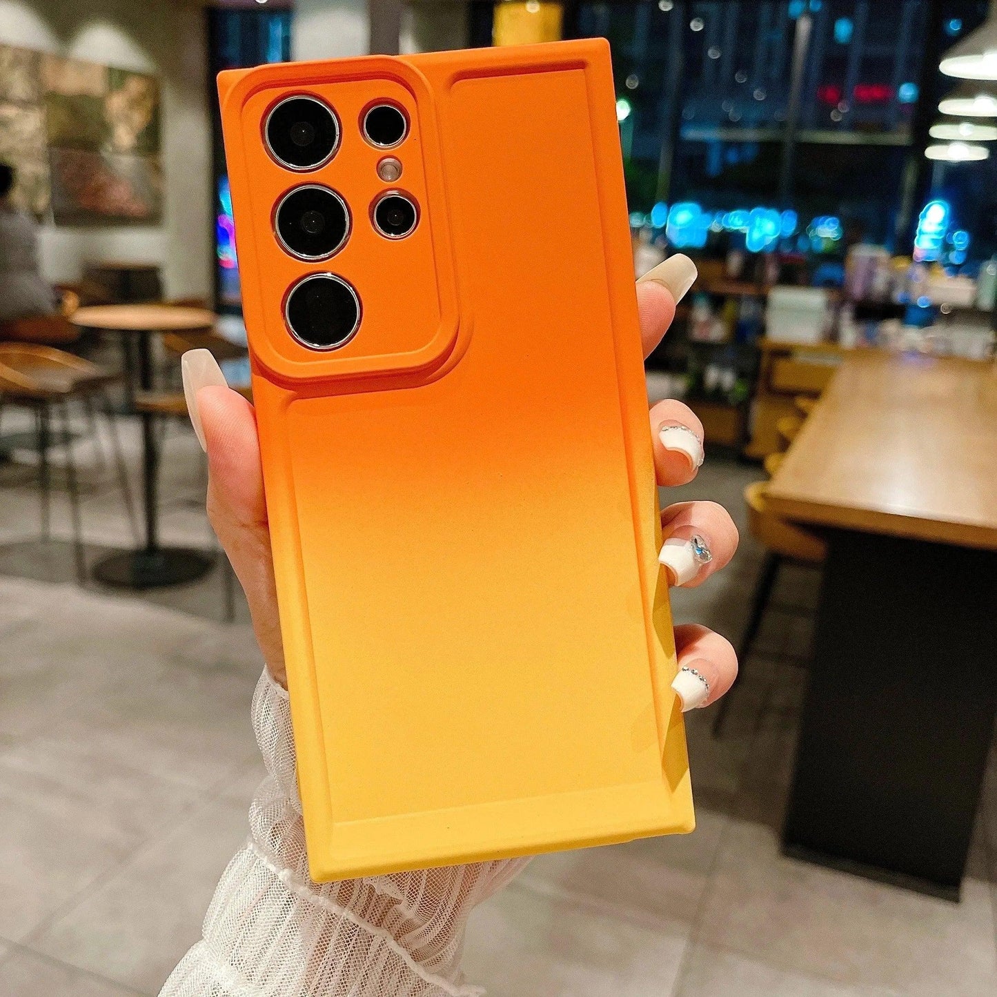 Liquid Silicone Gradient Case For Samsung 0.1 - IDefend