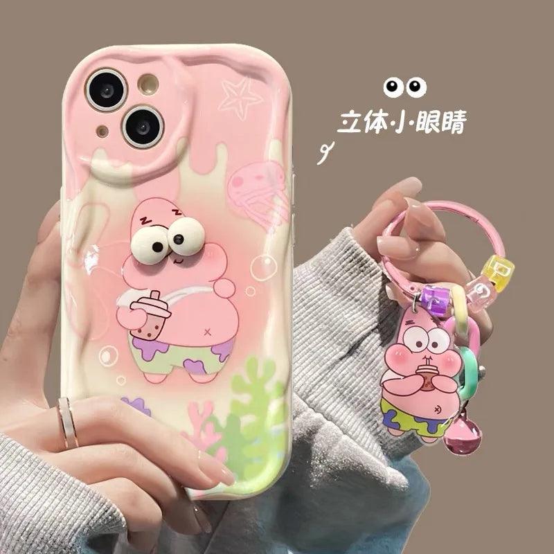 Big Eyes SpongeBob Cartoon TPU Soft Phone Case For iPhone - IDefend