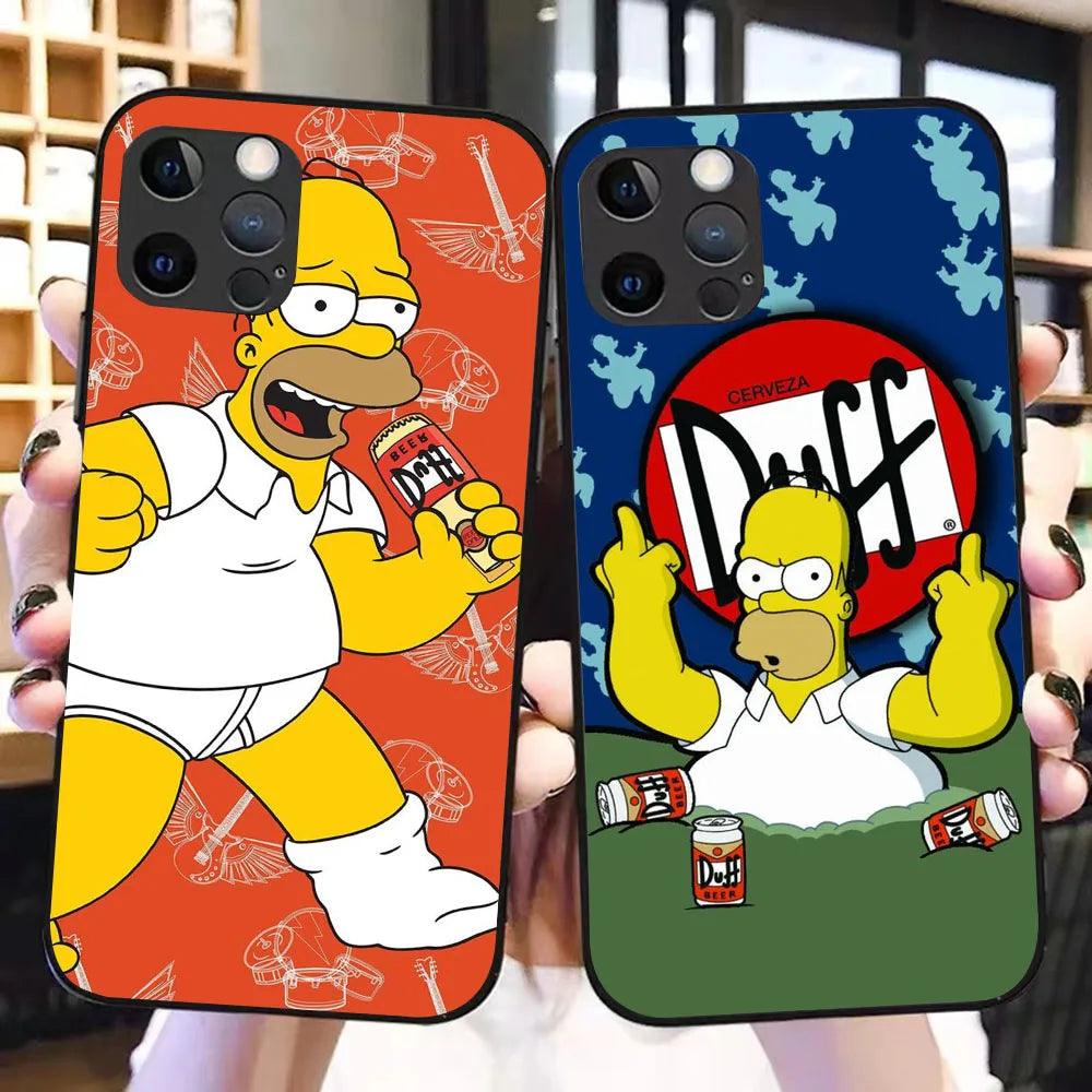 YS-61 Simpson Family Silicone Case For iPhone 1 - IDefend
