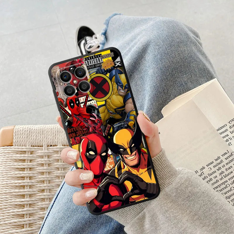 Marvel Spiderman Deadpool Phone Case for Honor X6 X6a X8a 70 Magic5 Lite 90 Pro X7 X9a X8 8X Bumper Luxury Cover TPU Soft