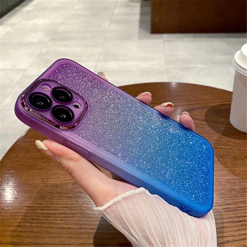 Gradient Rainbow Clear Phone Case - IDefend