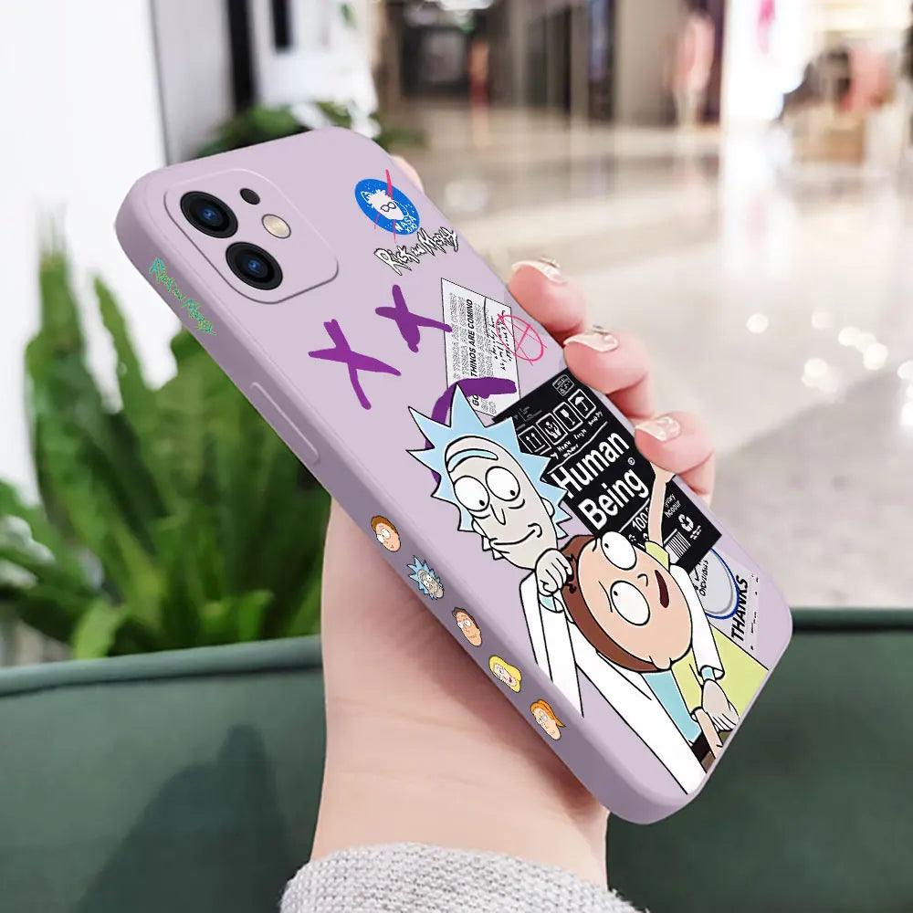 Funny Cartoon Rick and Morti Phone Case For iPhone 0.2 - IDefend