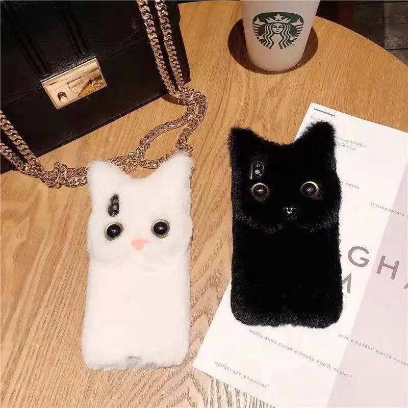 Winter Warm Plush Phone Case For iPhone - IDefend