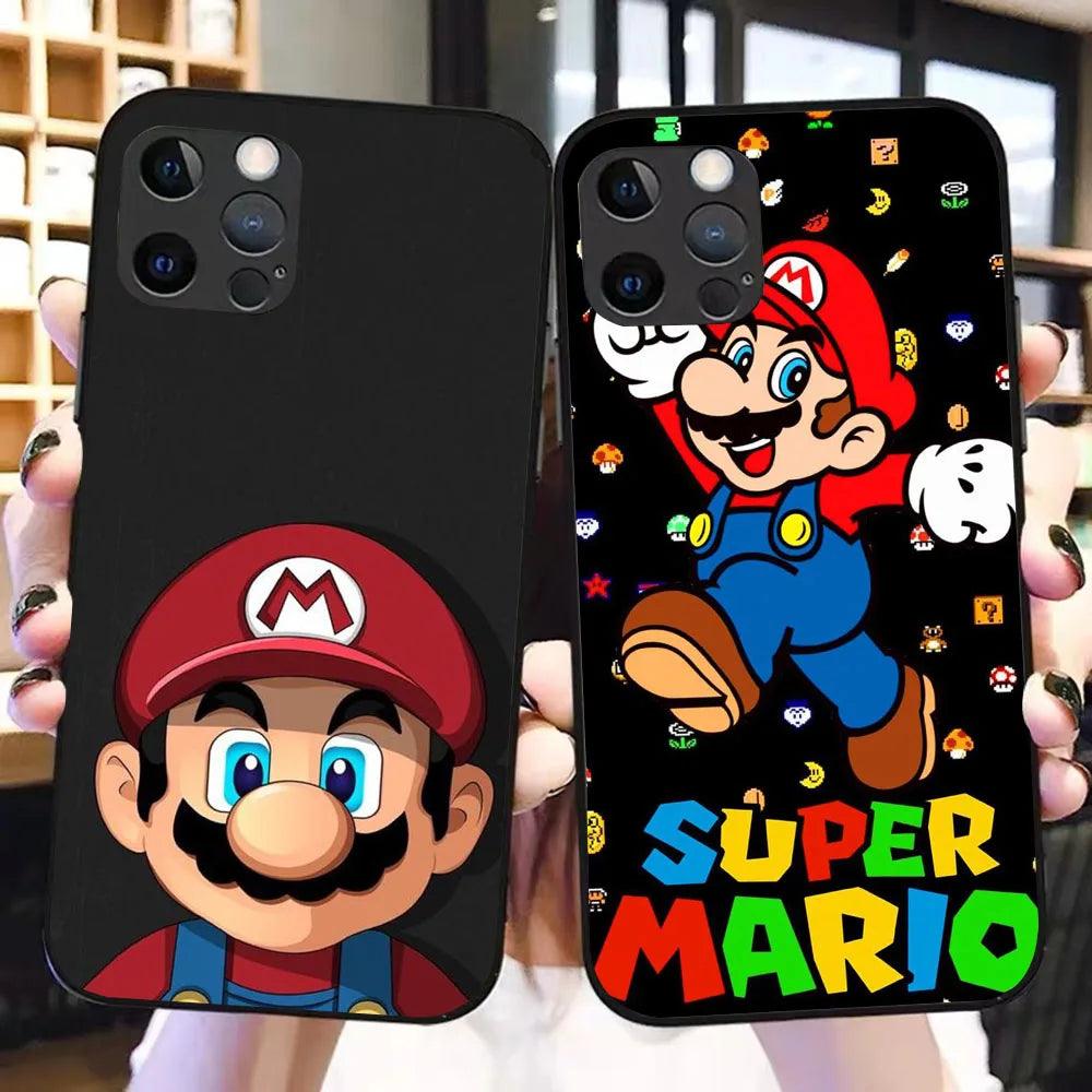 YS-8 Cartoon Marios Silicone Case For iPhone - IDefend