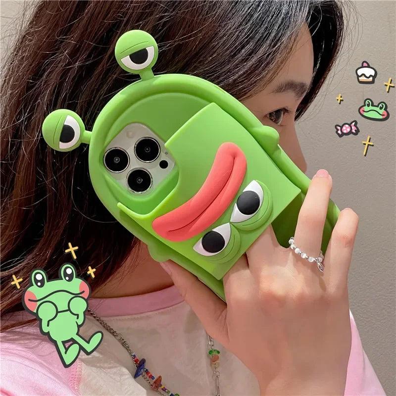 Fun Big Mouth Frog Shoes 3D Protective Case Suitable For iPhone - IDefend
