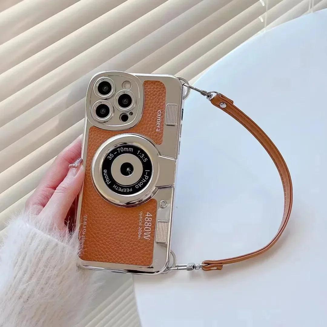 Creative Luxury 3D Retro Camera Phone Case for Iphone - IDefend