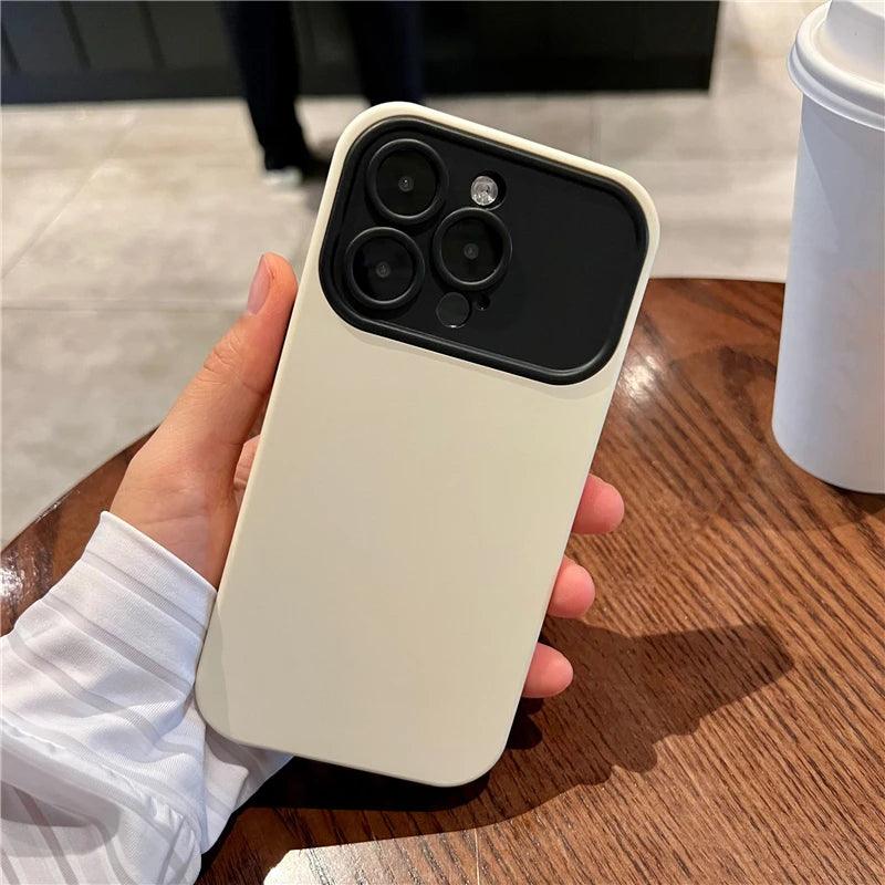 Contrast Color Large Window Case For iPhone - IDefend