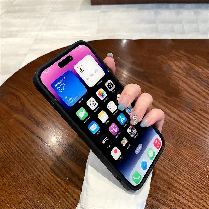 Carbon fiber striped magnetic phone case For iPhone - IDefend