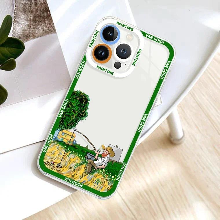 Creative oil painting Phone case For iphone 2 - IDefend