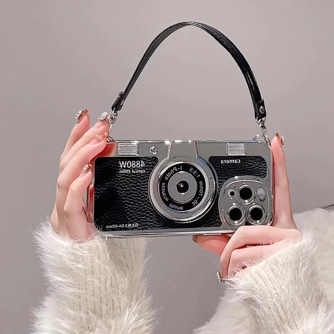 Creative Luxury 3D Retro Camera Phone Case for Iphone - IDefend