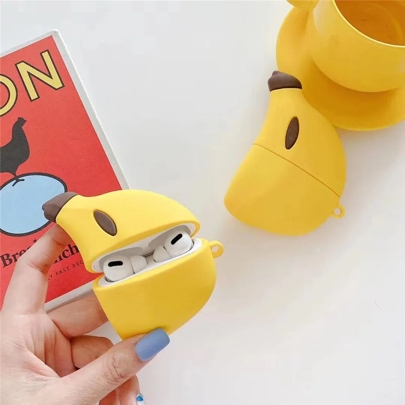 Snack Case For Airpods Pro 2 Generation Cute Cartoon Case For Airpods 1 2 Strawberry Avocado Earphone Cover For Airpods 3 2021