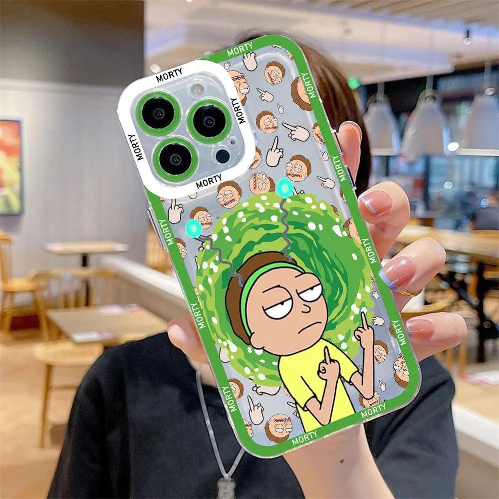 Hot Comedy Animation Ricks And Mortys Phone Case For iPhone - IDefend