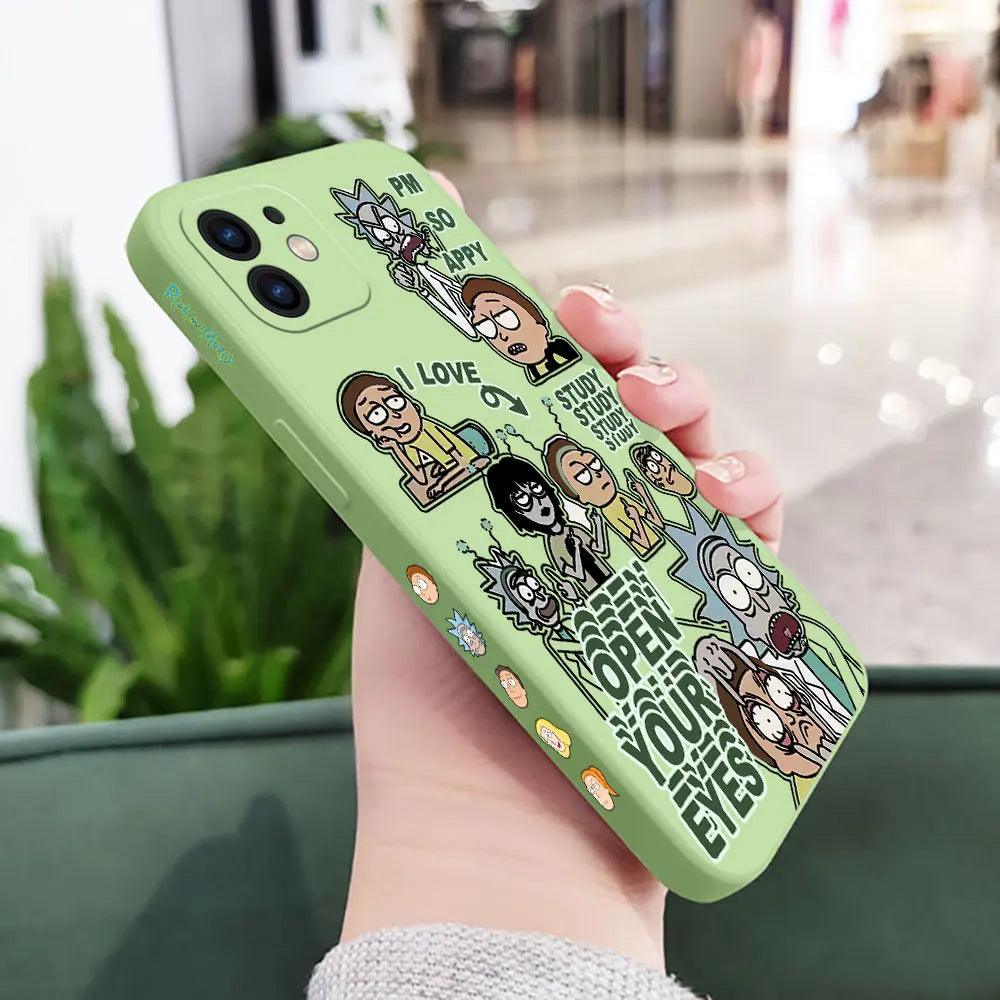 Funny Cartoon Rick and Morti Phone Case For iPhone 0.1 - IDefend