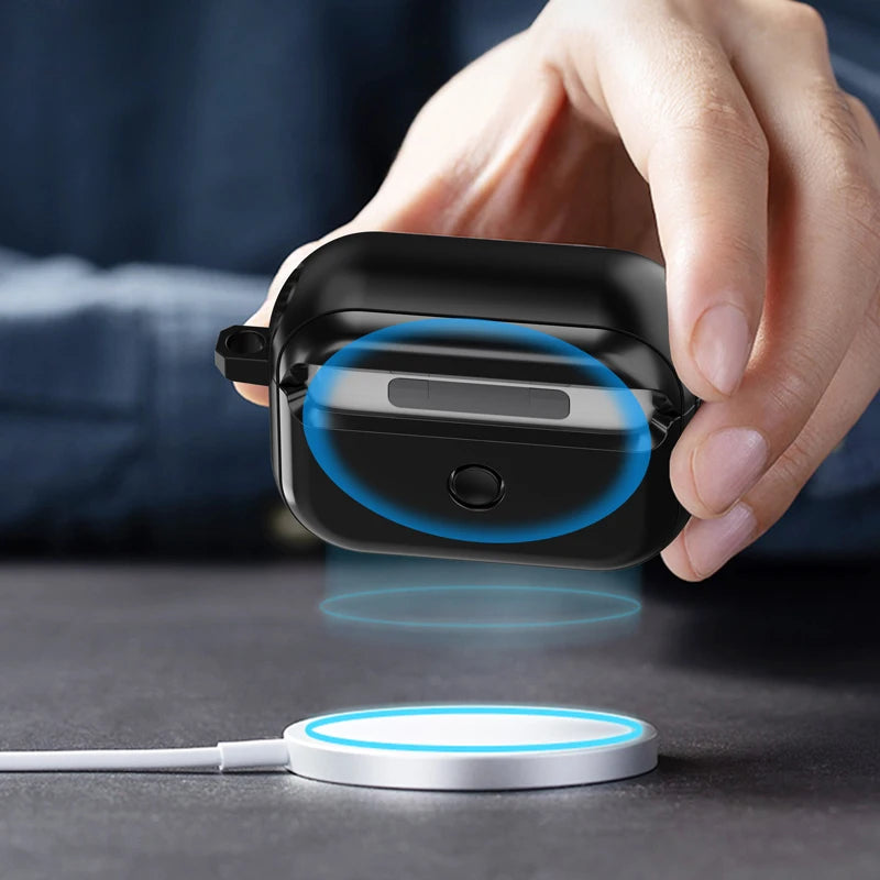 Case For Airpods Pro 2 Shockproof Case For Airpods 3 2 1 Case TPU+PC+ Magnetic Switch Headphone Case Accessories Plus Keychain