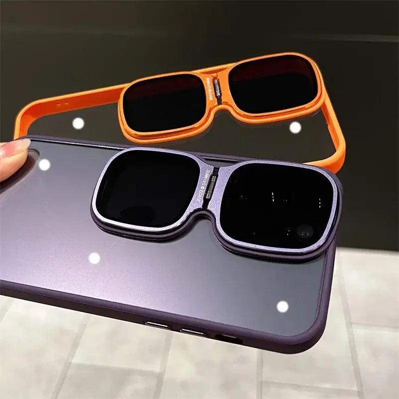 Luxury Transparent Stand Acrylic Case for iPhone - IDefend