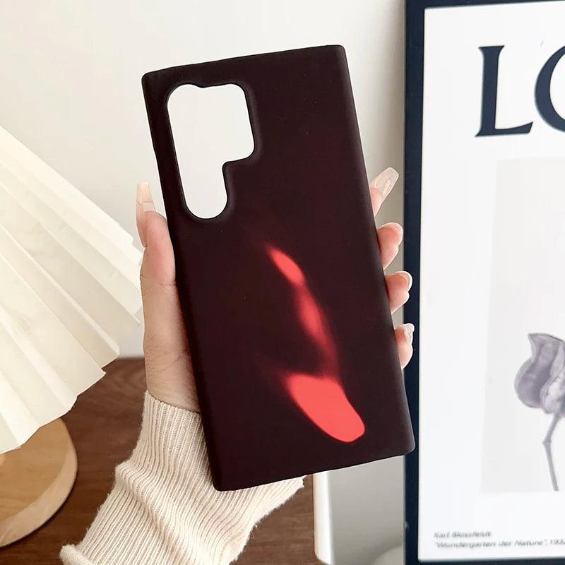 Heat Induction Chang Phone Case For Samsung Galaxy S24 S22 Ultra S23 Plus Original Heat Sensitive Cover - IDefend