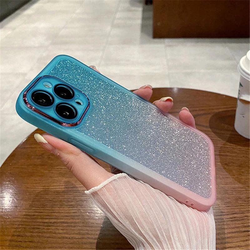 Gradient Rainbow Clear Phone Case - IDefend