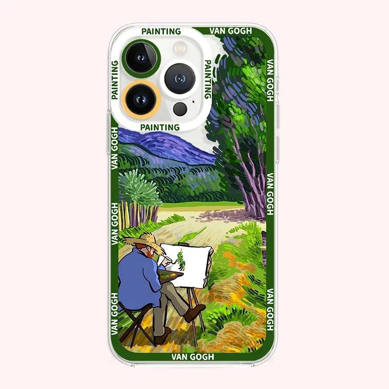 Creative oil painting Phone case For iphone 1 - IDefend