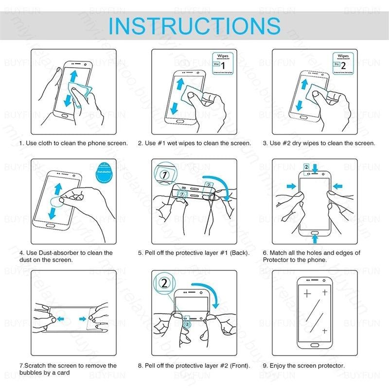 8 In 1 Tempered Glass Camera Lens & Screen Protector For Google Pixel - IDefend