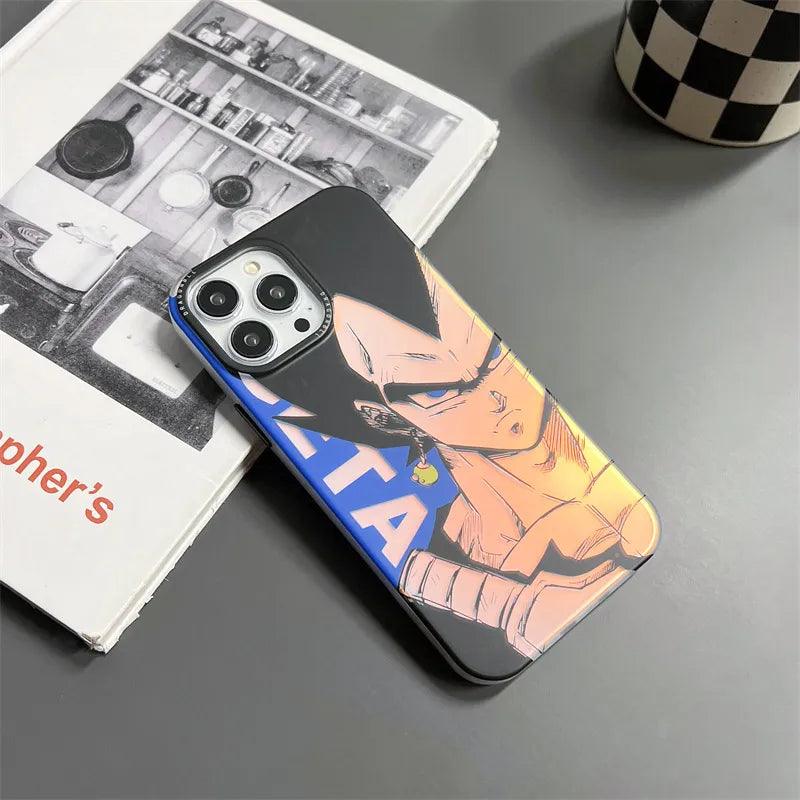 Dragon Ball Goku Vegeta Majin Buu Laser Phone Case for iPhone - IDefend
