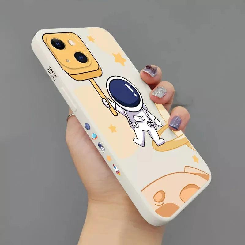 Cartoon Space Astronaut Cases For iPhone 1 - IDefend